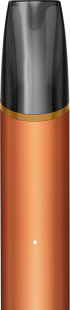 VEEV NOW ULTRA Gold Tobacco disposable vaping device close up with a gold coloured ring around the mouthpiece